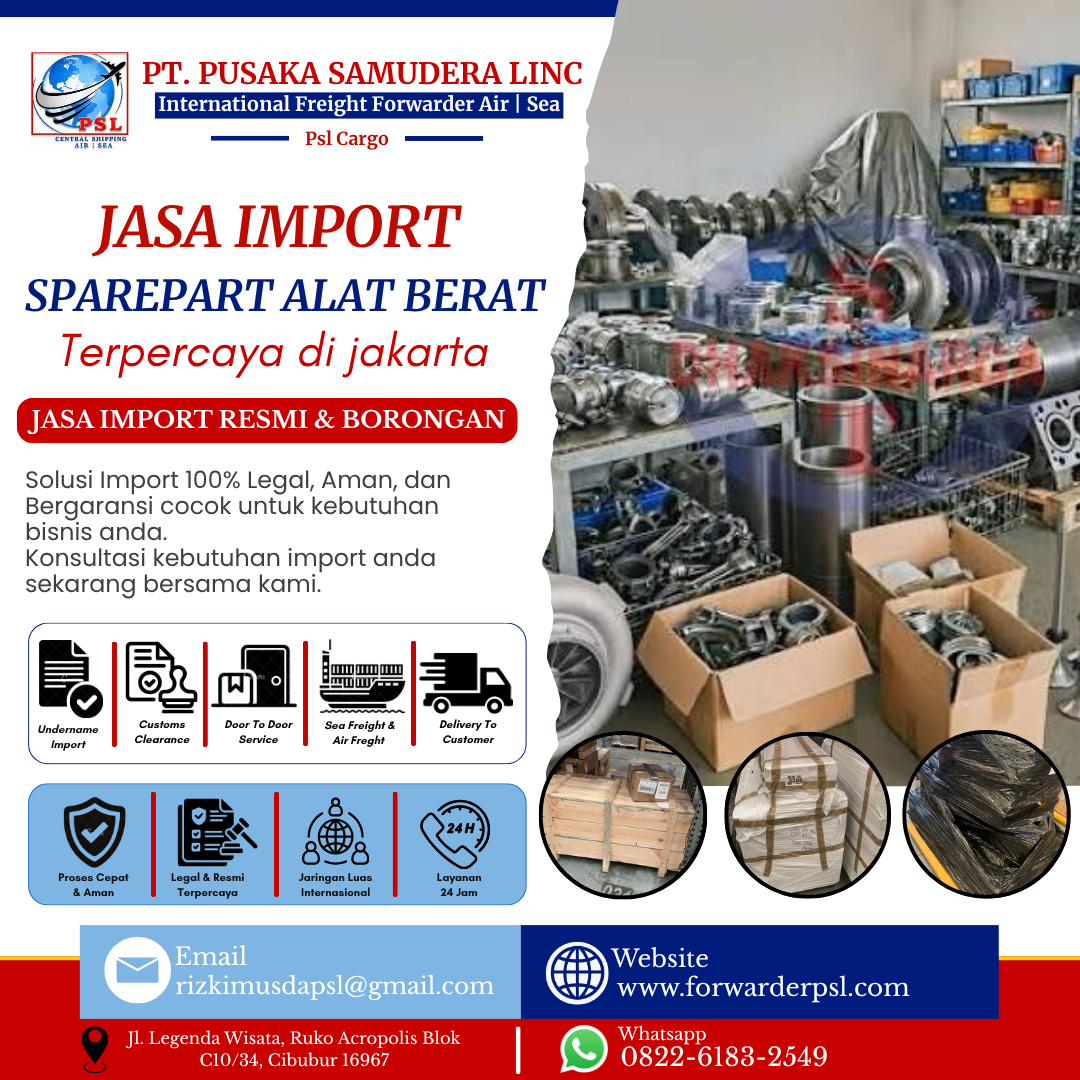 Jasa Import Sparepart Kapal Terpercaya